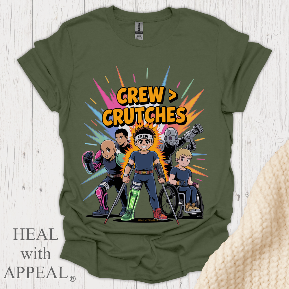 Crew N Crutches V1 - Military Green
