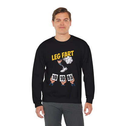 Prosthetic Leg Fart Scoreboard sweatshirt | Funny Amputee Novelty Crewneck
