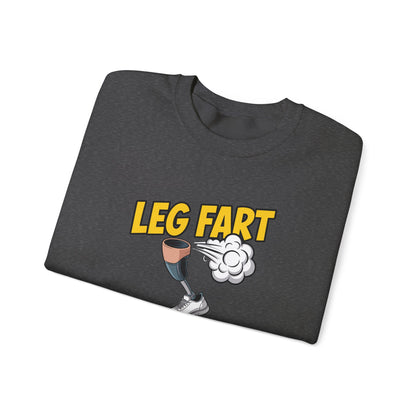 Prosthetic Leg Fart Scoreboard sweatshirt | Funny Amputee Novelty Crewneck