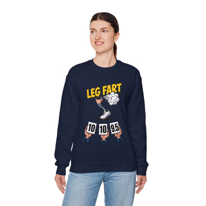 Prosthetic Leg Fart Scoreboard sweatshirt | Funny Amputee Novelty Crewneck