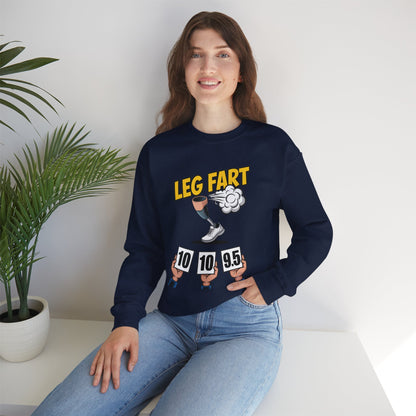 Prosthetic Leg Fart Scoreboard sweatshirt | Funny Amputee Novelty Crewneck