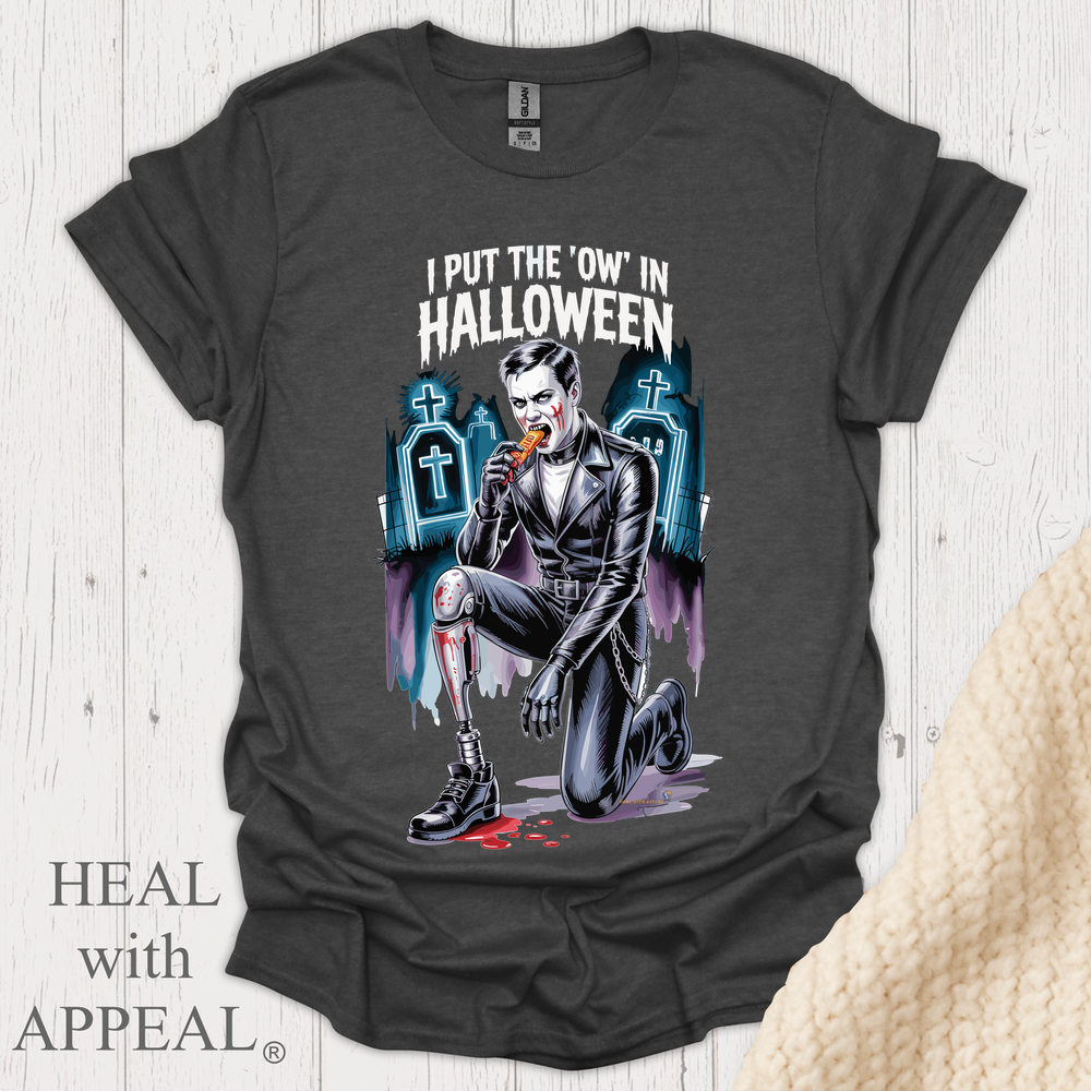 I Put The Ow In Halloween V1 - Dark Heather